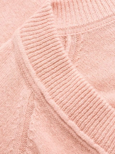 Shop Equipment Long-sleeve Fitted Sweater In Pink