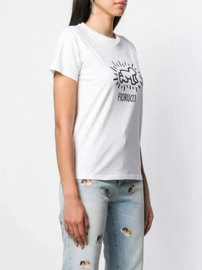 Shop Fiorucci Keith Haring T-shirt In White