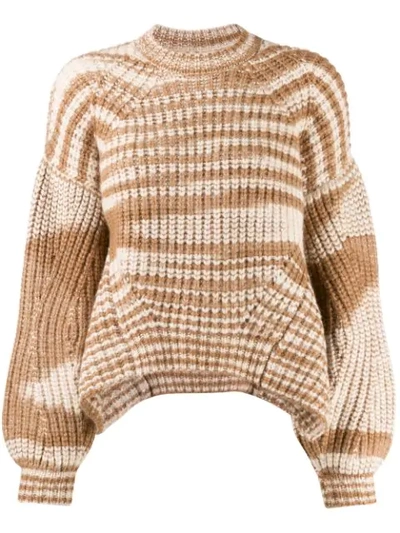 Shop Ulla Johnson Asymmetric Knitted Jumper In Space Dyed