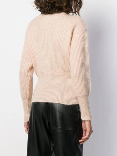 Shop Zimmermann Bow Embroidered Knit Jumper In Pink