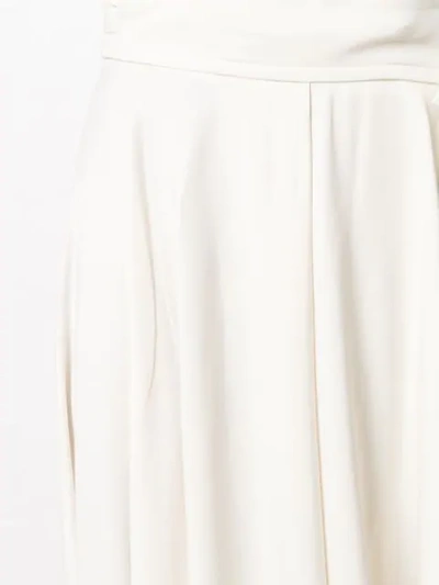 Shop Alysi Asymmetric Wrap Midi Skirt In Neutrals
