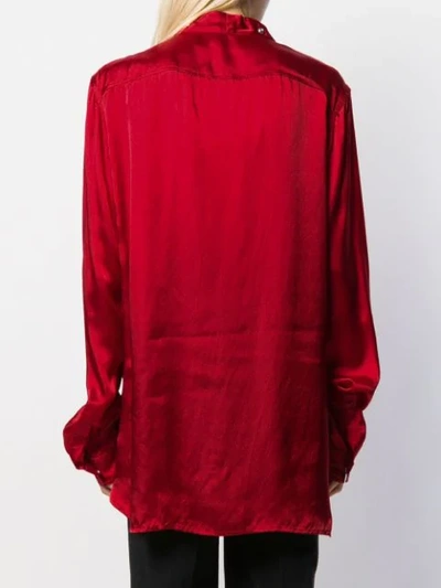 Shop Rick Owens Button-up Shirt In Red