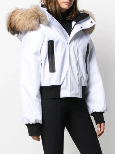 Shop Dsquared2 Zip-front Ski Jacket In White