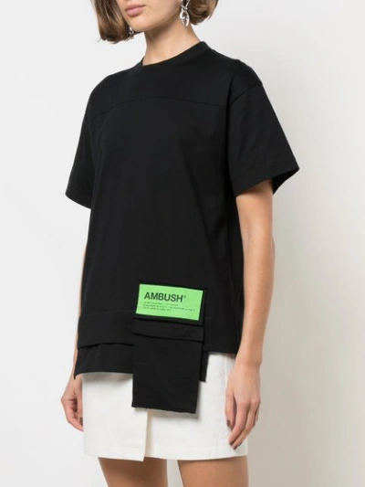 Shop Ambush Asymmetric Pocket T-shirt In Black