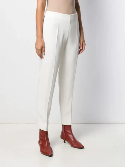 Shop Antonio Berardi Slim-fit Trousers In White