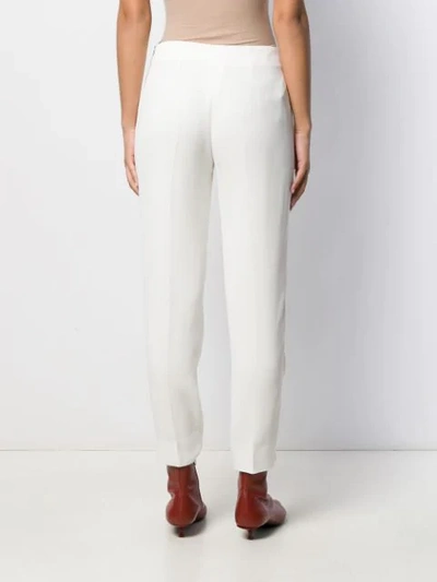 Shop Antonio Berardi Slim-fit Trousers In White