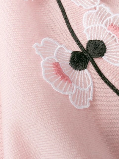 花卉刺绣密织毛衣