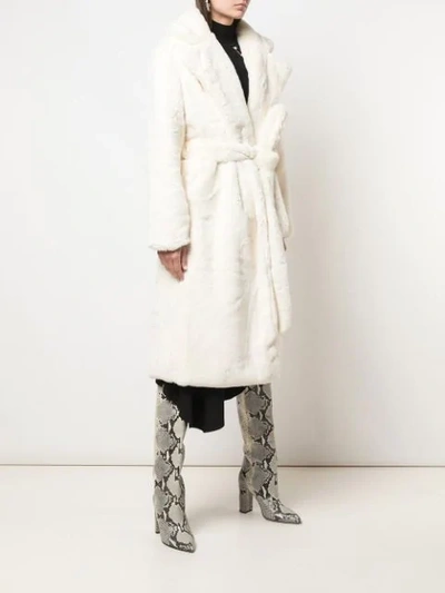 Shop Apparis Mona Robe Coat In White