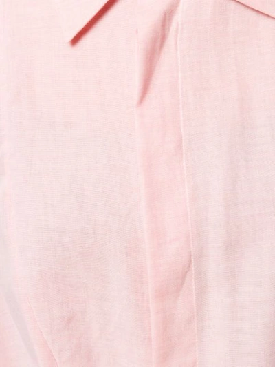 Shop Ann Demeulemeester Drapiertes Hemd In Pink