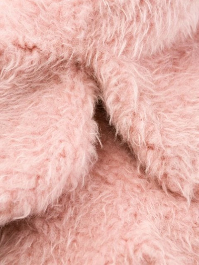 Ainea Oversized Faux-fur Jacket In Pink
