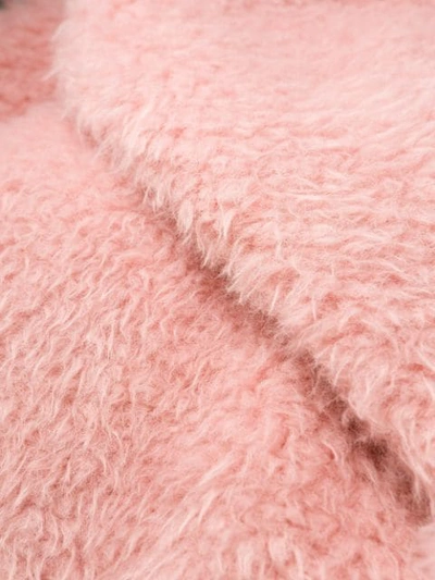 Shop Ainea Oversized Faux-fur Jacket In Pink