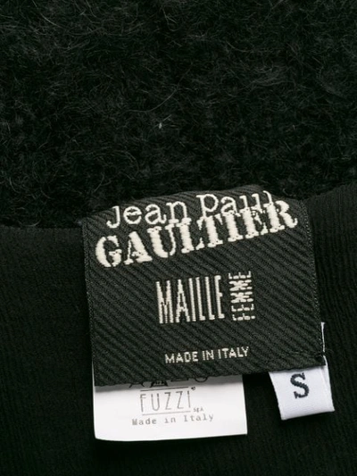 Pre-owned Jean Paul Gaultier 2000s Degradé Knitted Cardigan In Black