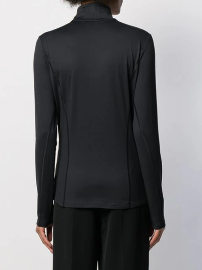 Shop Bogner Half-zip Top In Black