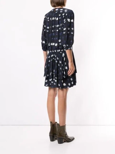 Shop Zadig & Voltaire Rooka Dotted Dress In Blue