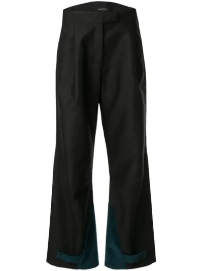 Shop Kiko Kostadinov Wide-leg Trousers In Black