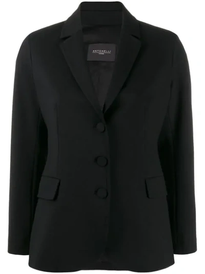 Shop Antonelli Single Breasted Jacket In Black