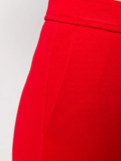 Shop Escada Skinny Trousers In Red