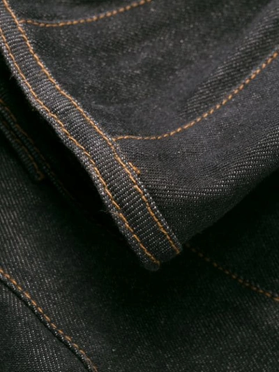 Pre-owned Jean Paul Gaultier 1992 Denim Corset Skirt In Black