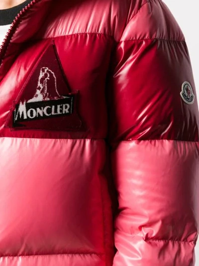 Shop Moncler Gary Colour-block Zipped Jacket In Pink