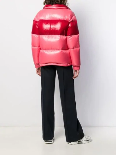 Shop Moncler Gary Colour-block Zipped Jacket In Pink