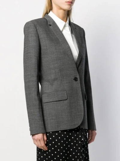 Shop Barbara Bui Single Breasted Blazer In Grey