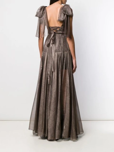 Shop Maria Lucia Hohan Rowen Evening Dress - Brown