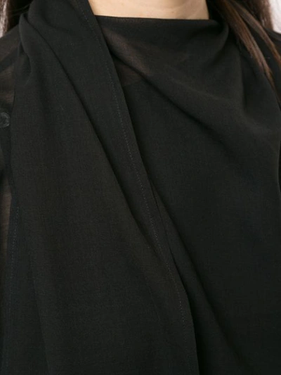 Shop Ann Demeulemeester Milana Sheer Dress In 099   Black