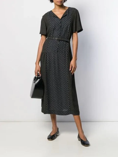 Shop Zanini Panelled Midi Dress In Black