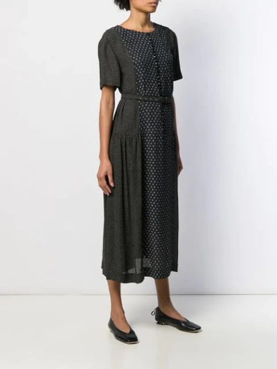 Shop Zanini Panelled Midi Dress In Black
