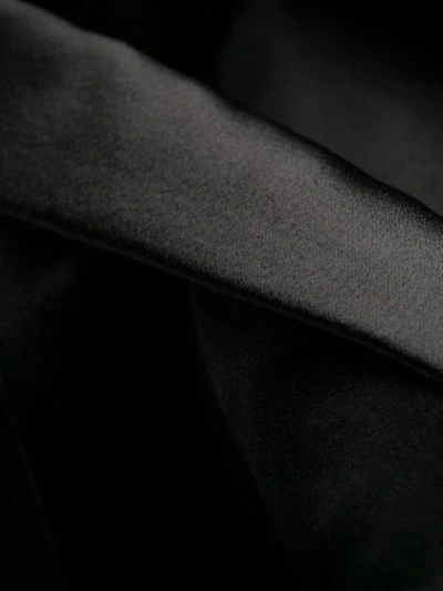Shop Balmain Velvet Cropped Blazer In Black