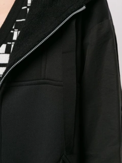 Shop Frei Ea Elongated Hoodie Coat In Black