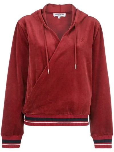 Shop Opening Ceremony Loose-fit Wrap-style Hoodie In Red