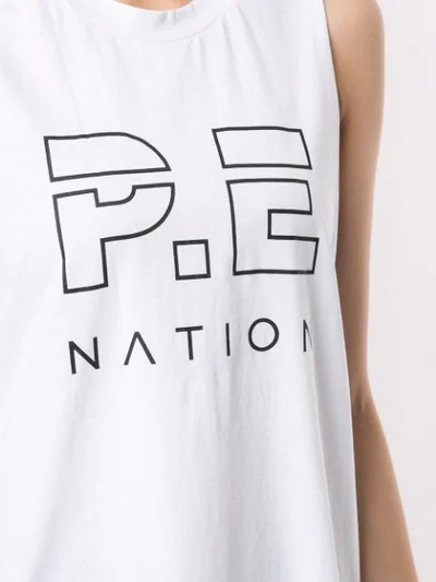 Shop P.e Nation The Base Load Tank Top In White