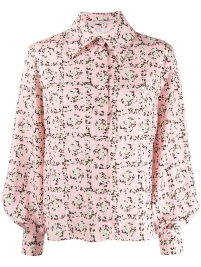 Shop Emilia Wickstead 03069petula263 851squarerose Synthetic->polyester In Pink