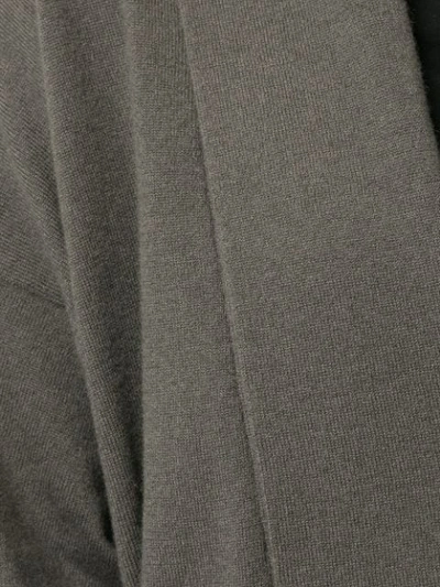 Shop Brunello Cucinelli Fringe Detail Jumper In Grey