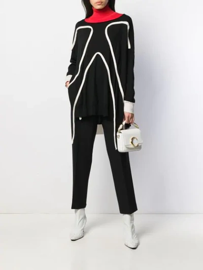 Kiltie Elasticated Waist Trousers In Black