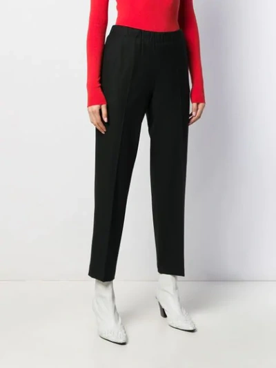 Kiltie Elasticated Waist Trousers In Black
