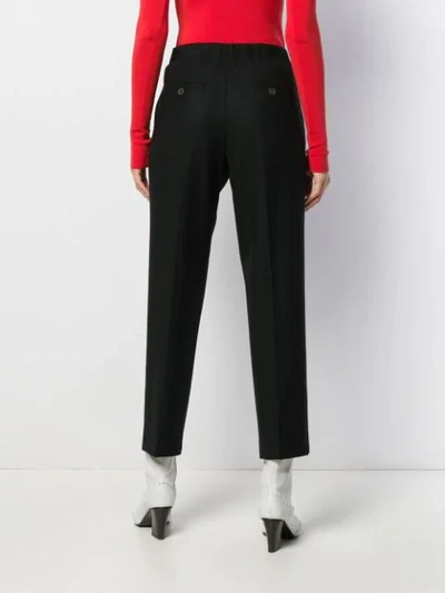 Kiltie Elasticated Waist Trousers In Black