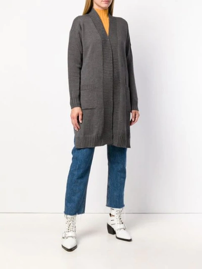 CANADA GOOSE OPEN FRONT CARDIGAN - 灰色