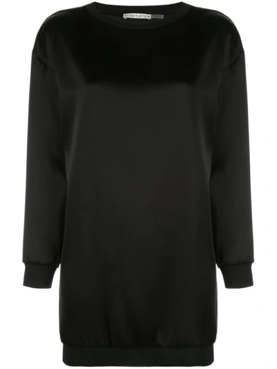 Shop Alice And Olivia Drea Sweater Dress In Black
