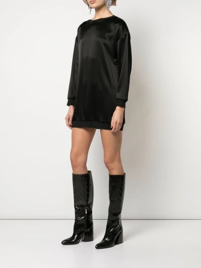 Shop Alice And Olivia Drea Sweater Dress In Black