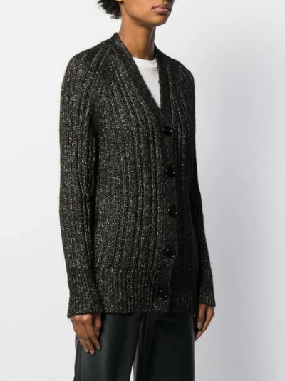 Shop Equipment Jeannane Metallic Cardigan In Black