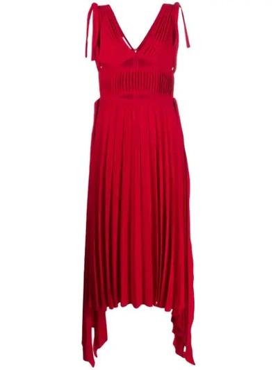 Shop Atu Body Couture Asymmetric Hem Maxi Dress In Red