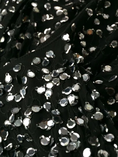Shop Isabel Marant Sequinned Ruched Midi Skirt In Black