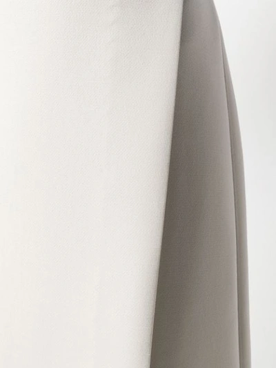 The Row Saio Wool And Silk-blend Midi Wrap Skirt In White