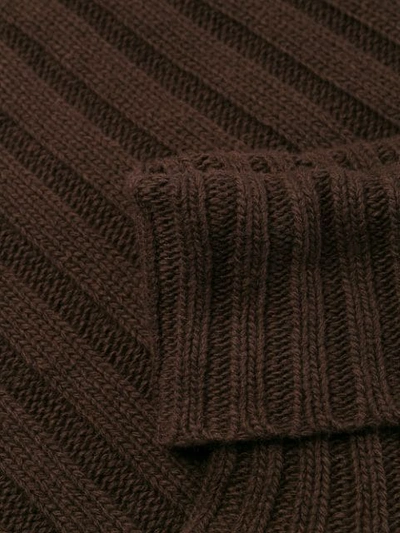 Shop Jejia Ribbed Knit Jumper In Brown