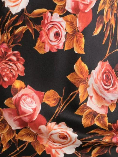 Shop L Agence Midi-seidenkleid Mit Blumen-print In Basaltrosa