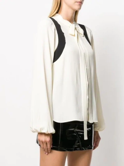 Shop N°21 Pussycat Bow Blouse In White