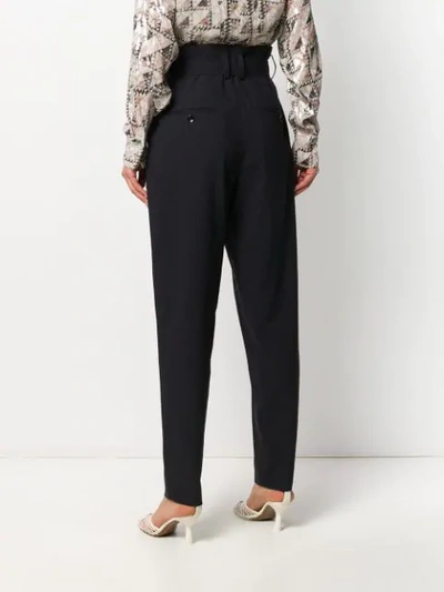 Isabel Marant High-waist Tapered Trousers In Blue