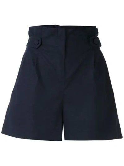 Shop Patbo Paperbag-shorts In Blue